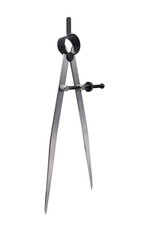 Compasso Regolabile Da 20,3 Cm Con Serratura in Acciaio, Bussola in Pelle per La