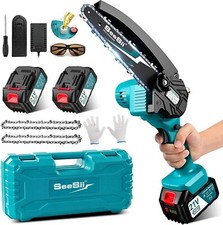 Mini Motosega a Batteria elettrica con 2 Batterie 4000mAh Seesii CH600+