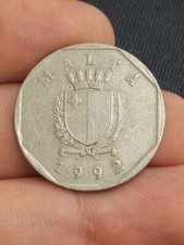 Moneta 50 Centesimi Malta 1992