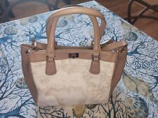 Borsa Alviero Martini Prima Classe Cartina Geografia Bianca E Tortora