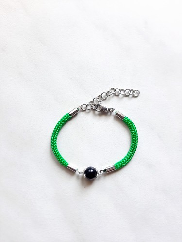 Braccialetto verde con - , misura