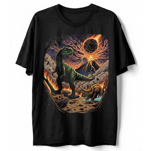 Shirt estinzione dinosauro - estinzione,