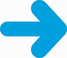 Adesivo calpestabile 30x26cm freccia distanza sicurezza 19 Corona