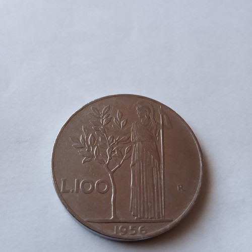 Moneta 100 lire del 1956 - 100,
