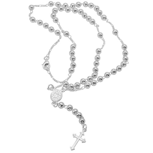 Collana rosario argento