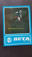 Beta 250-350 GS enduro 250-360 CR cross 1976-77 depliant originale brochure