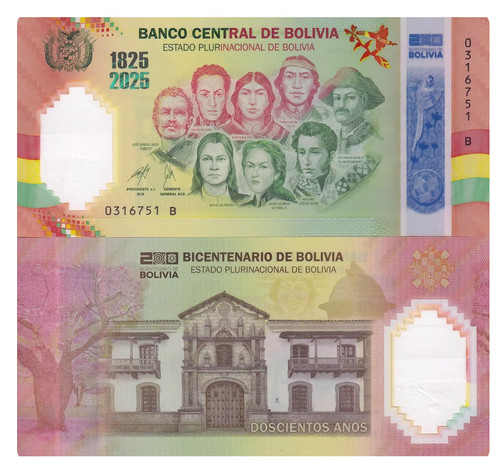 Banconota bolivia 200 - banconota,