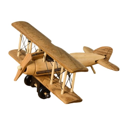 Biplano legno con elica - biplano, in