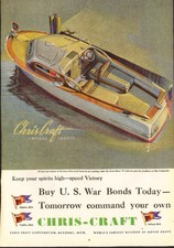 1944 WW 2 era AD CHRIS CRAFT