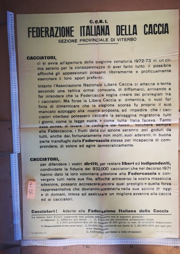 Manifesti federazione caccia - 2,