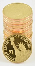 Tubo di 25 monete da $ 1 Proof