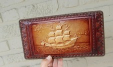 Scatola guanti legno pelle