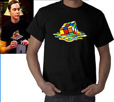 T-SHIRT CUBO DI RUBIK SHELDON THE BIG BANG TEORY  FINO ALLA 5XL UOMO DONNA BIMBO