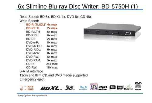 Sony optiarc 5750h - sony,