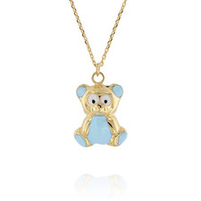 Collana orsetto con smalto
