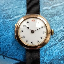 Orologio Rolex vintage oro massiccio 9k carica manuale ricambi o riparazione 9ct