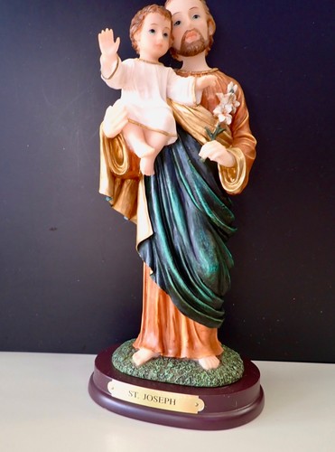 Statua san giuseppe che tiene - san,