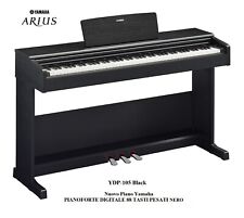 YAMAHA Arius YDP 105 BLACK NUOVO PIANOFORTE PIANO DIGITALE 88 TASTI PESATI NERO