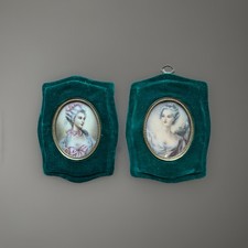 Coppia Di Piccoli Quadri Con
