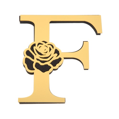 Specchio floreale oro 4 - floreale, 4"
