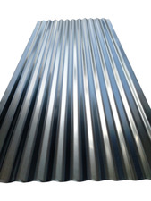 LAMIERA ZINCATA ONDULATA A FOGLIO 200x90  SP. 0,25 mm COPERTURA TETTI TETTOIA