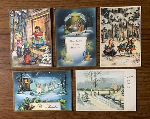 Lotto cartoline natale - lotto,