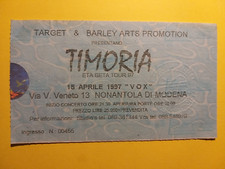 Nonantola (Modena). Vox - Biglietto concerto dei Timoria (1997).
