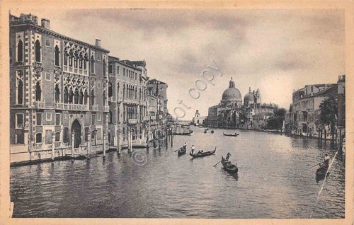 Cartolina venezia canal - canal, grande
