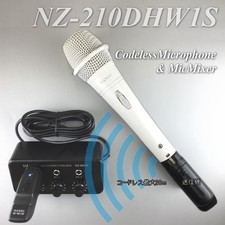 1 set microfono/mixer cordless bianco NZ-210DHW1S Microfono cordless bianco