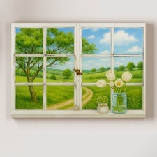 Quadro Finestra su Tela con