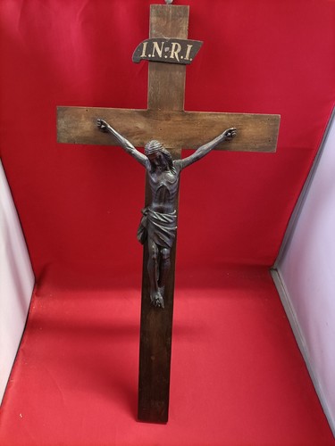 Antico crocifisso legno - antico, con