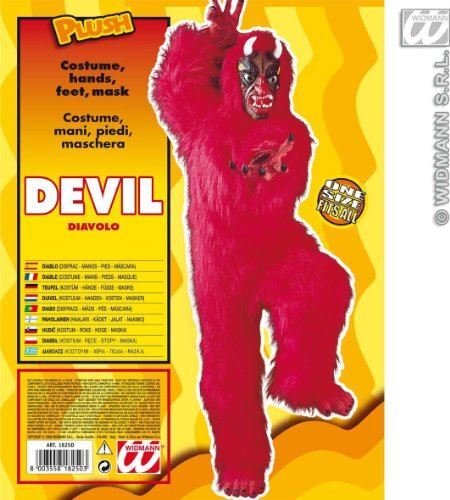 Costume diavolo mascotte rosso - mascotte,
