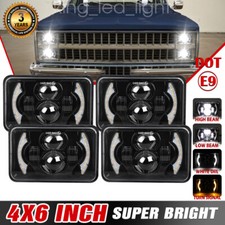 Faro proiettore led omologato E 4x6 pollici DRL per Ford Ranchero 500 Squire GT anno 76-79