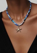 Collana Fantasia Azzurro E Blu