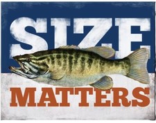 Size Matters Metal Tin Sign