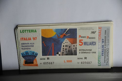 Biglietto lotteria nazionale - biglietto,