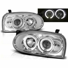 Faro proiettore Angel Eyes led per vw golf 3 ii cromato 09.1991-08.1997