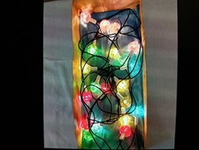 LUCI ALBERO DI NATALE VINTAGE Anni 70/80 ADDOBBI NATALIZI  20 luci di Natale20