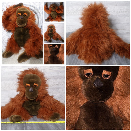 Peluche scimmia marrone orango