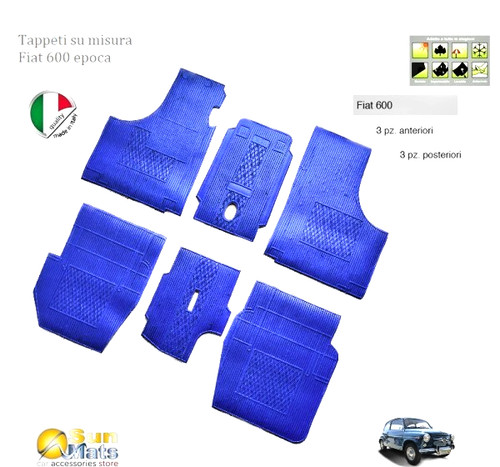 Tappeti fiat600d epoca - fiat600d'epoca, in