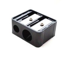 TEMPERINO DOPPIO FORO TEMPERAMATITE TRUCCO 2 FORI matite occhi labbra make-up