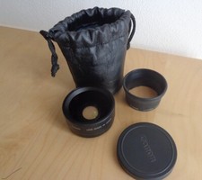 CANON WIDE CONVERTER WC-DC52 0.7X con adattatore lenti LA-DC52 con tappo