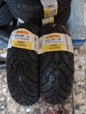 Coppia Gomme 100/80-10 53L 120/70-10  54L PIRELLI ANGEL SCOOTER DOT24/25