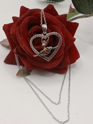 Ciondolo cuore ballerina