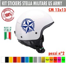 Kit 2 Adesivi rosa dei venti stella mare Casco Moto Serbatoio Valigia cod. 1725