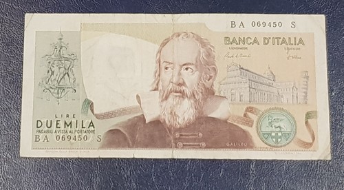 Banconota 2000 lire - 2000, galileo