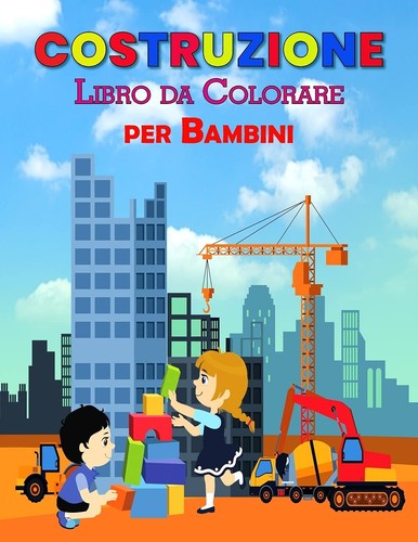 Costruzione libro colorare - costruzione,