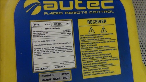 Radiocomando autec tipo r202 - autec,