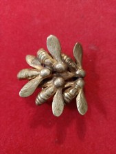 Fibbia per cintura realizzata in ottone fuso - motivo api - oggetto molto raro