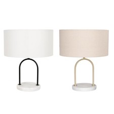 Lampada da tavolo base marmo